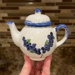 Mini Blueberry Individual Teapot Made in Maine